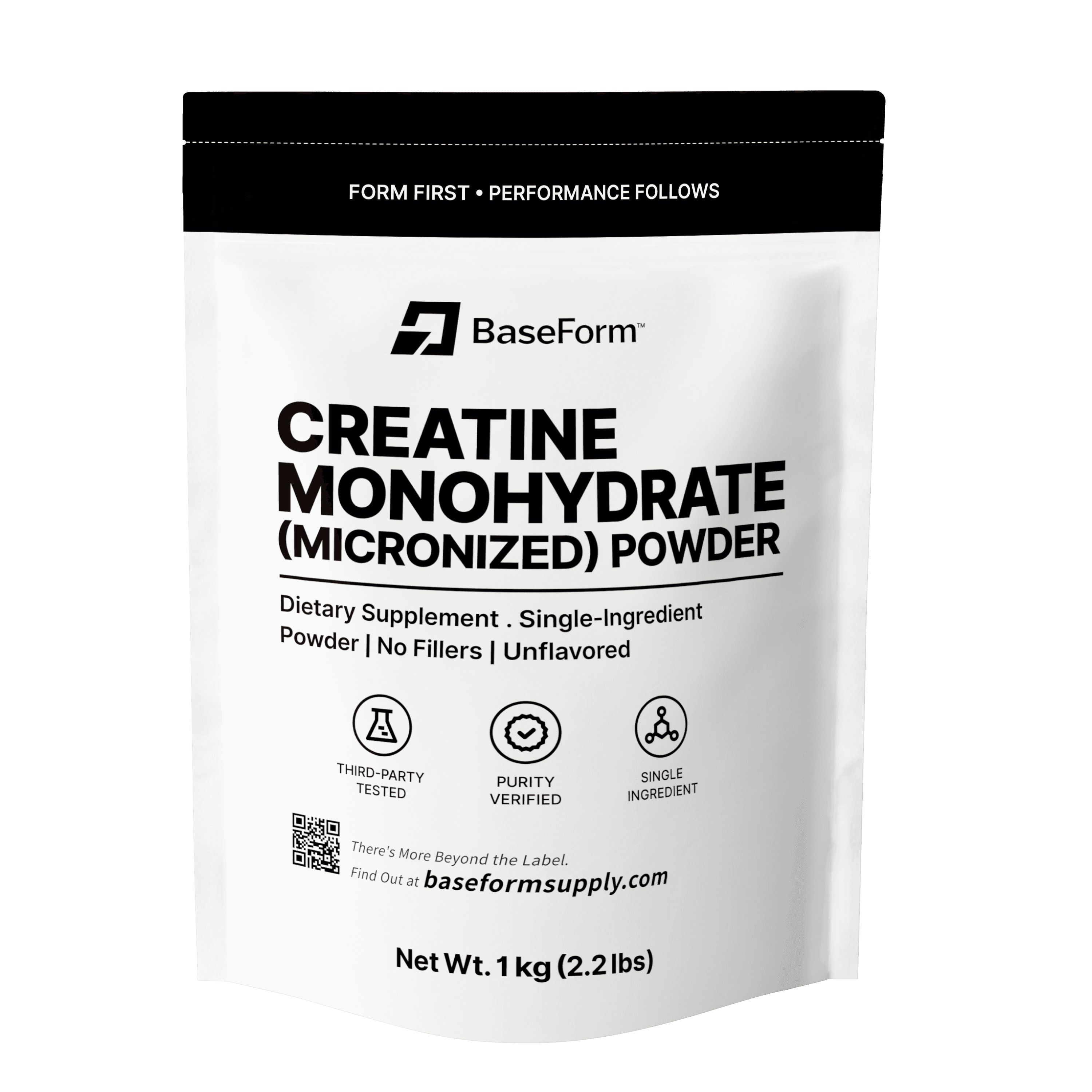 BaseForm Creatine Monohydrate (Micronized) Powder