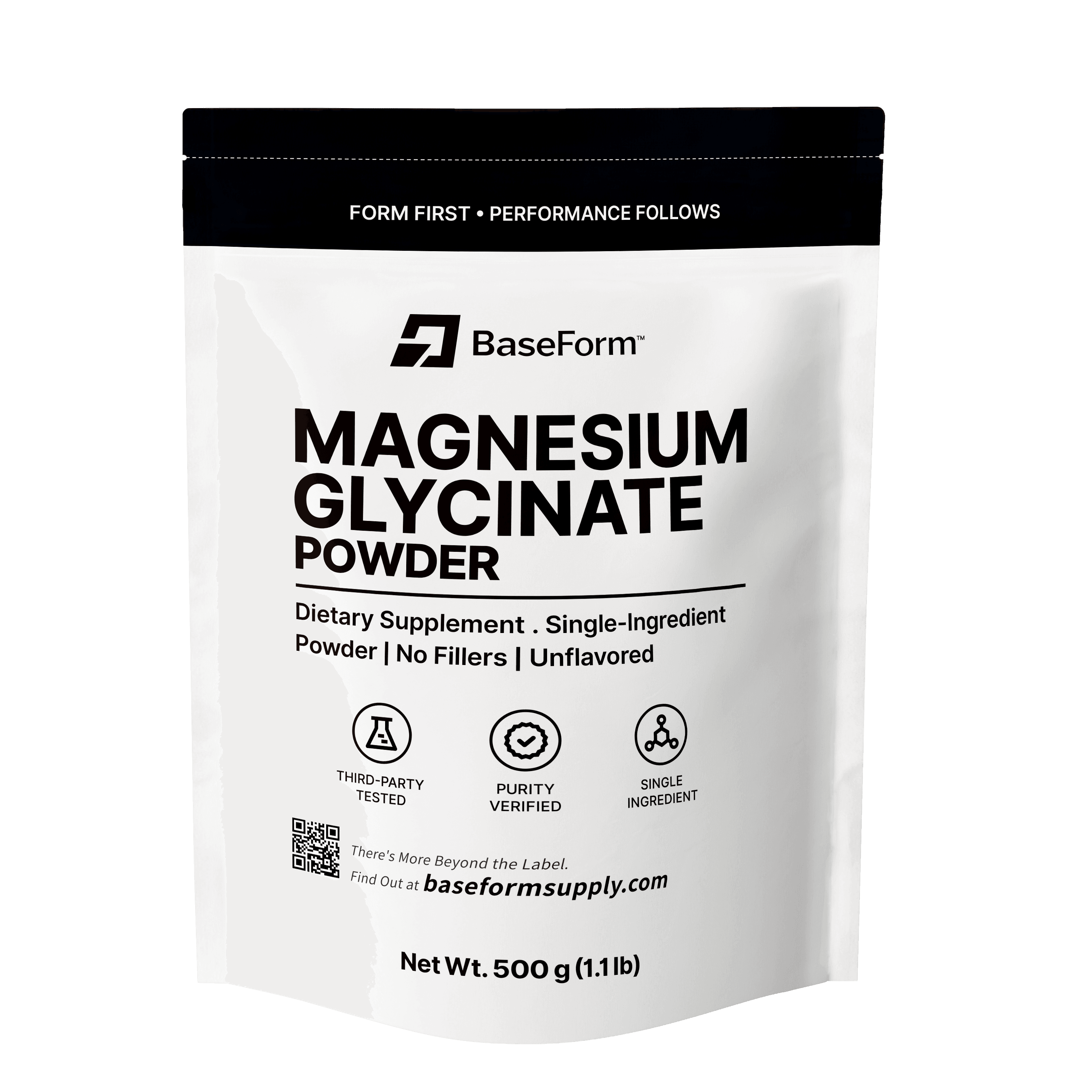 BaseForm Magnesium Glycinate Powder